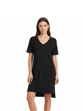 Universal Standard Navy Tesino Short Sleeve Dress Size 3XS (2)